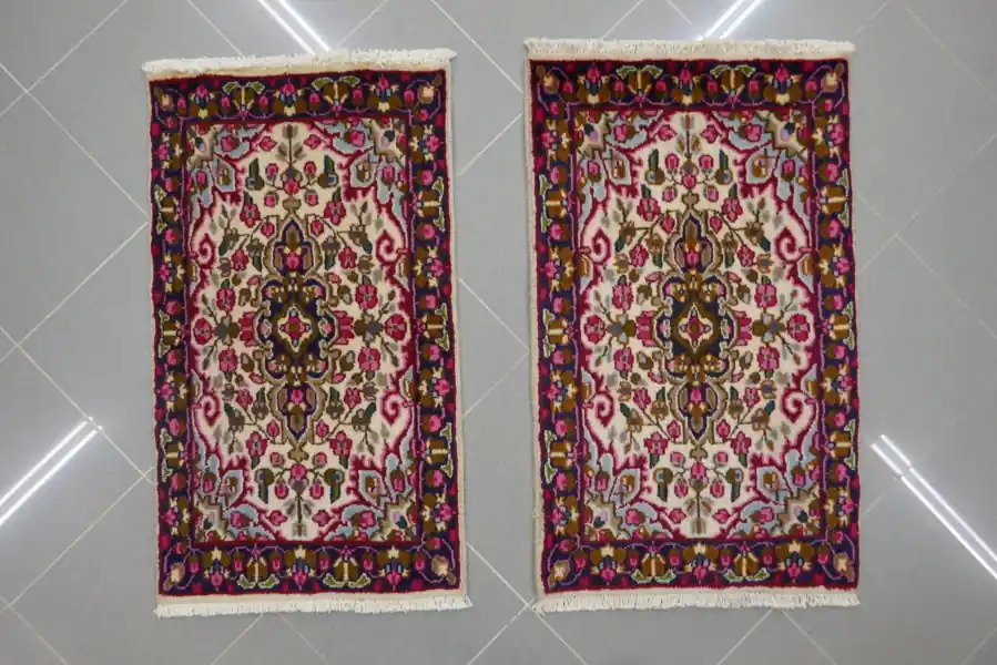 Scendiletti Persiani Kirman 94×52-96×60 N.14815-14816