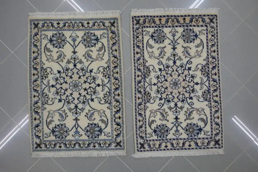 Scendiletti Persiani Nain Fondo Chiaro 87×62-90×58 N.14877-14879