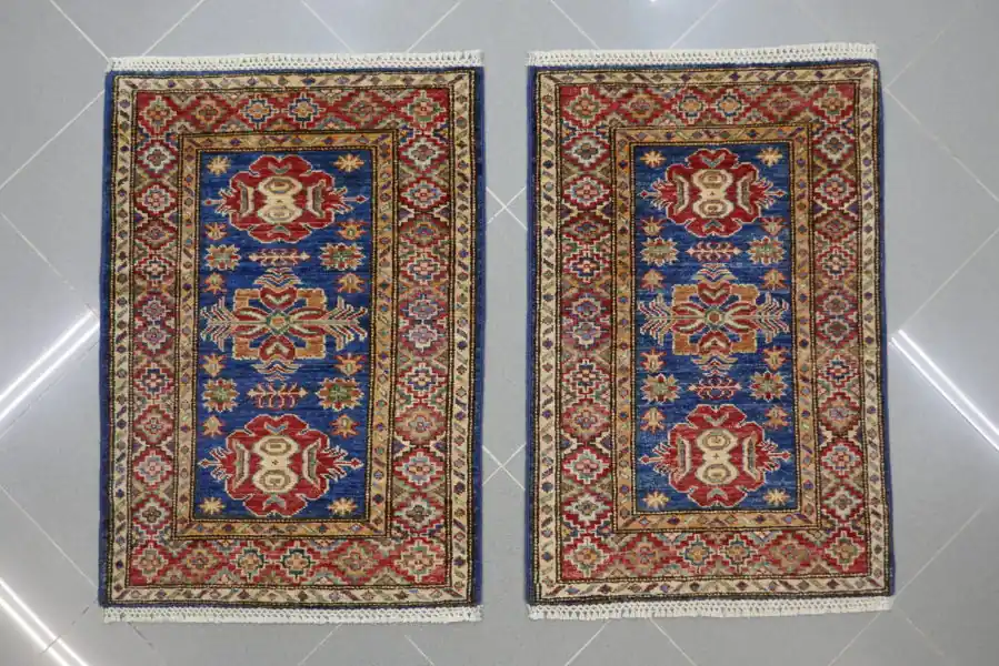 Scendiletti Uzbek Kazak Extra 90×60-89×64 N.14783-14784