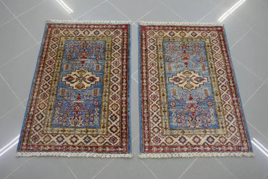 Scendiletti Uzbek Kazak Extra 87×61-88×63 N.14779-14780