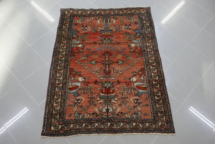Antico Tappeto Persiano Lilian 144×111-N.14758