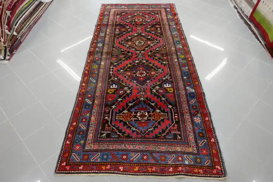 Tappeto Passatoia Kelley Antico Caucaso Karabagh 290×128-N.14762