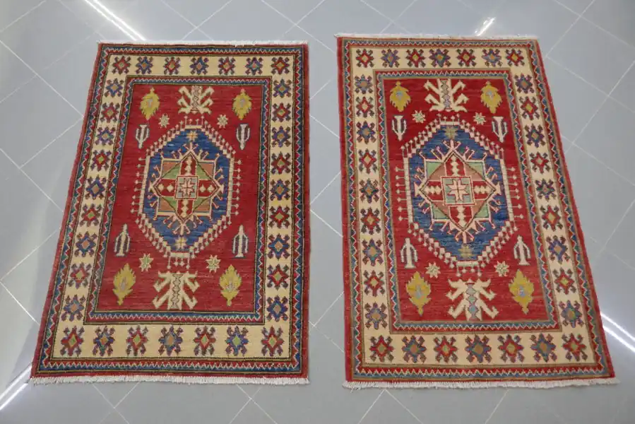 Scendiletti Uzbek Kazak 139×86-131×88 N.14721-14722
