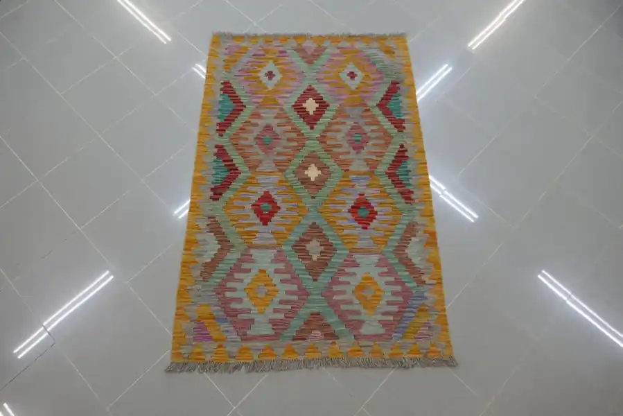 Kilim Afghano 148×96-N.14664
