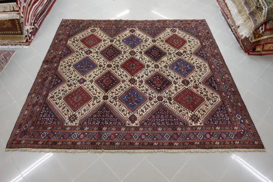 Tappeto Yalameh Quadrato Persia 237×252-N.14677