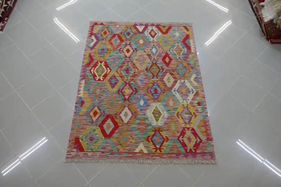 Kilim Afghano 168×130-N.14666