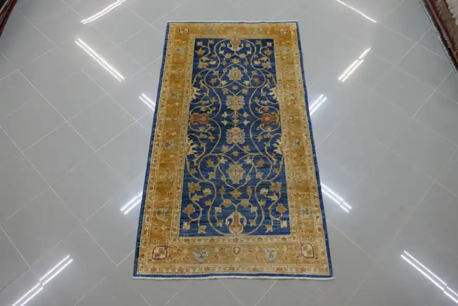 Passatoia Fondoletto Blu Ziegler Extra 179×97-N.14652