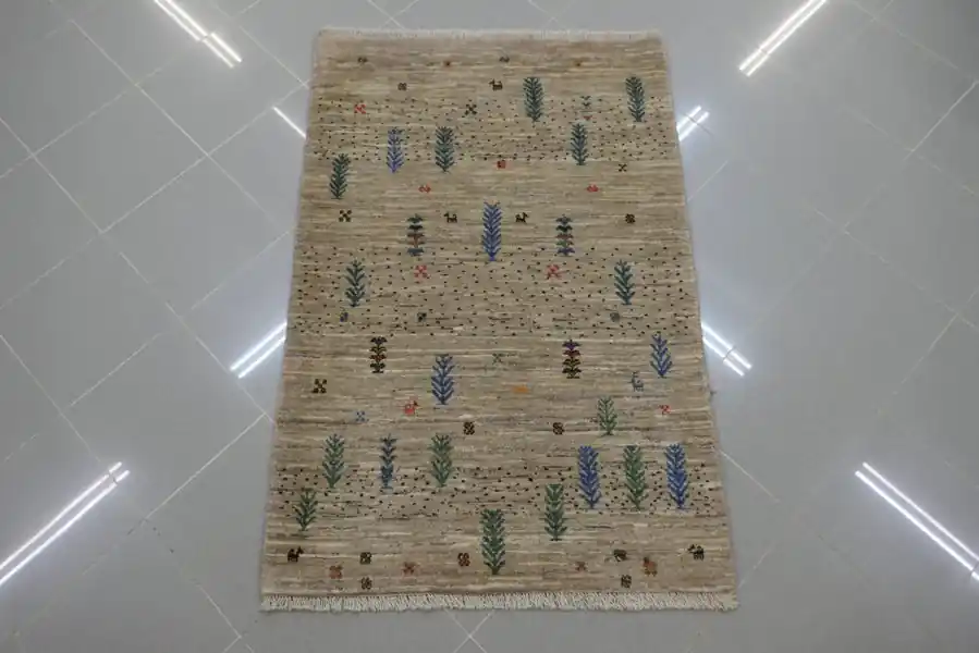 Piccolo Tappeto Persiano Gabbeh Gashgai Kashkuli 133×89-N.14622