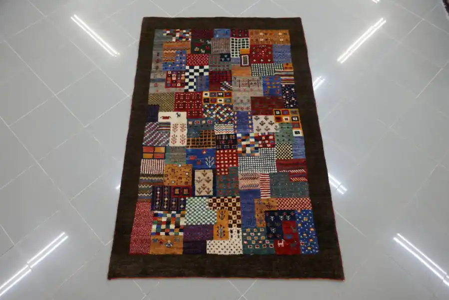 Piccolo Tappeto Gabbeh Persiano Gashgai Kashkuli 163×106-N.14624