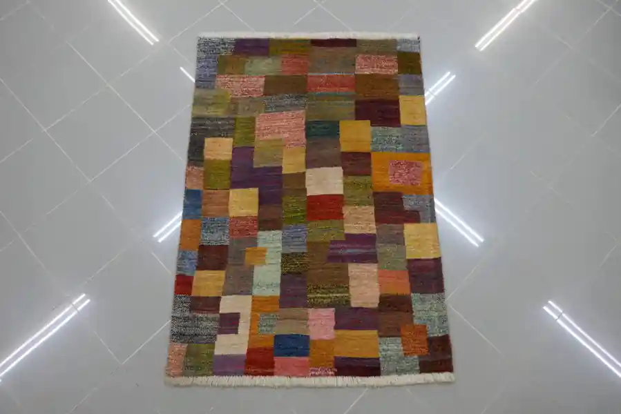 Piccolo Tappeto Persiano Gabbeh Gashgai 132×90-N.14627