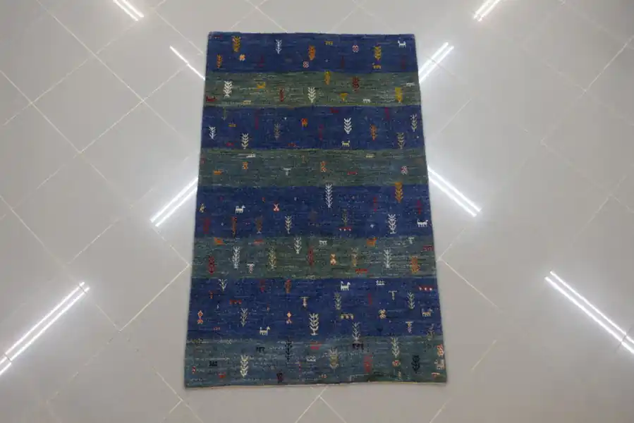 Piccolo Tappeto Persiano Gabbeh Gashgai Kashkuli 131×81-N.14626