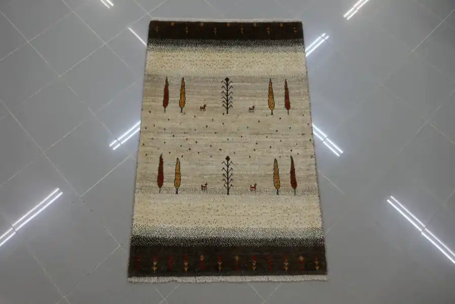 Piccolo Tappeto Persiano Gabbeh Gashgai Kashkuli 133×85-N.14621