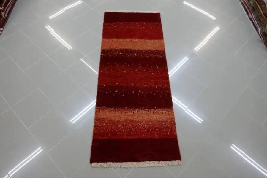 Passatoia Fondoletto Persiano Gabbeh Kashkuli 190×73-N.14617