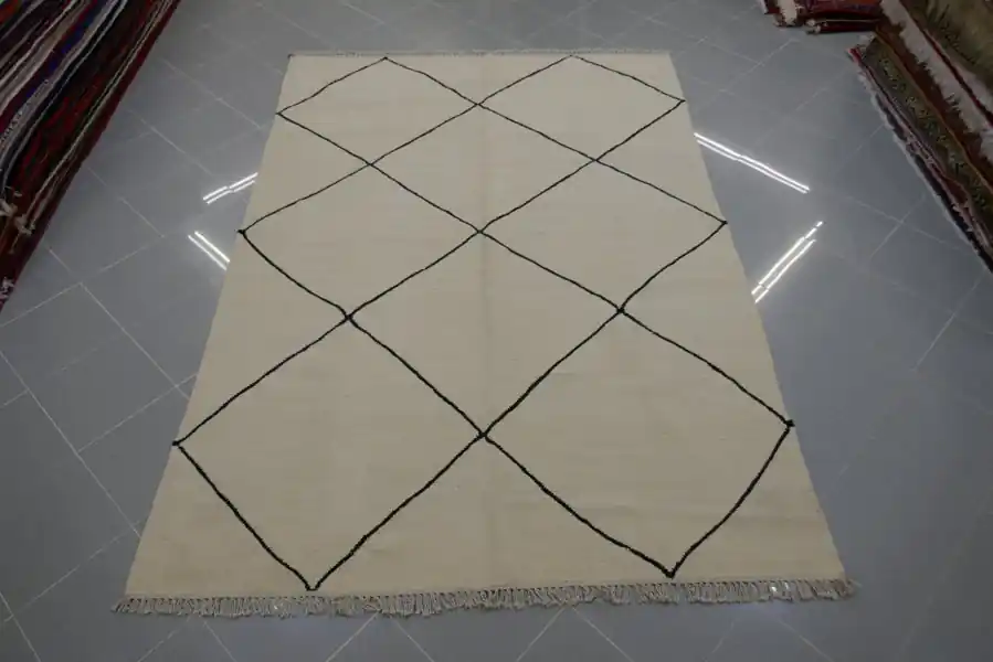 Kilim Afghano Berbero 242×170-N.14566