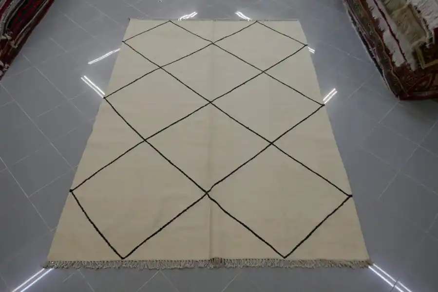 Kilim Afghano Berbero 241×174-N.14567