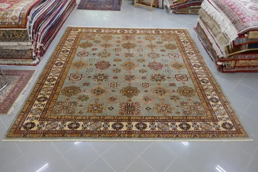 Tappeto Salotto/Sala Uzbek Kazak Extra Quadrato 306×297-N.14574