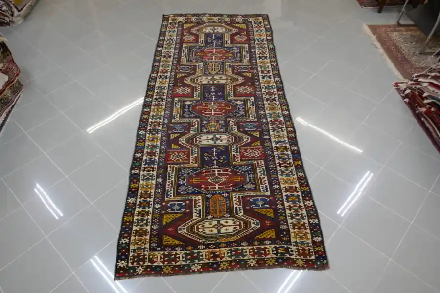 Antico Tappeto Caucaso Kuba 292×120-N.14553