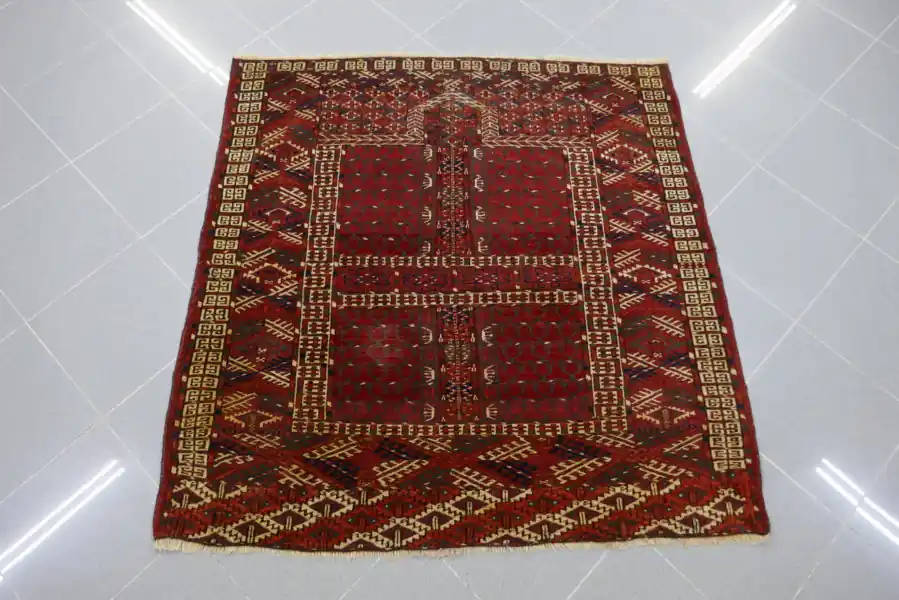 Antico Turcomanno Ensi Tekke 125×121-N.14556