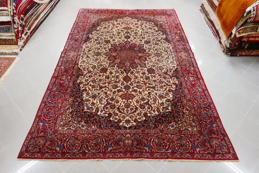 Tappeto Isfahan L’Impianto Seirafian Extrafine 334×210-N.14423