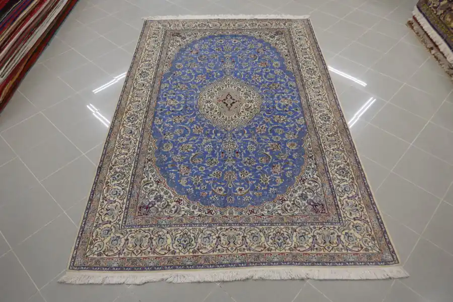 Tappeto Nain 6 Fili, Extrafine Misto Seta 255×168-N.13494