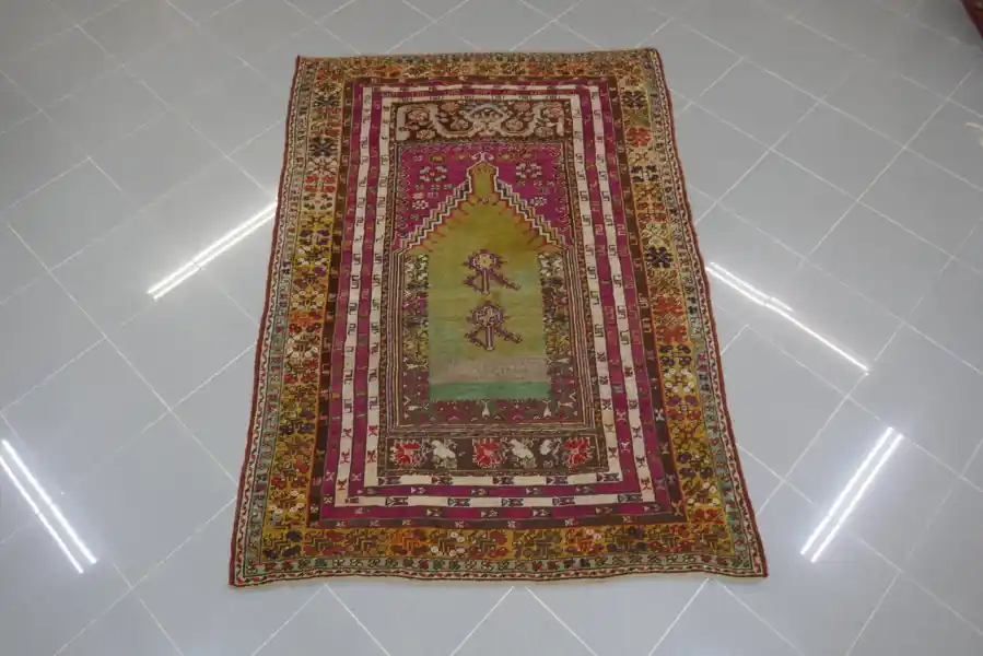Antico Tappeto Turco Kirshehir Preghiera 176×125-N.14541