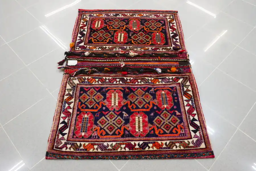 Antico Khorjin Afshari Persia 124×85-N.1016
