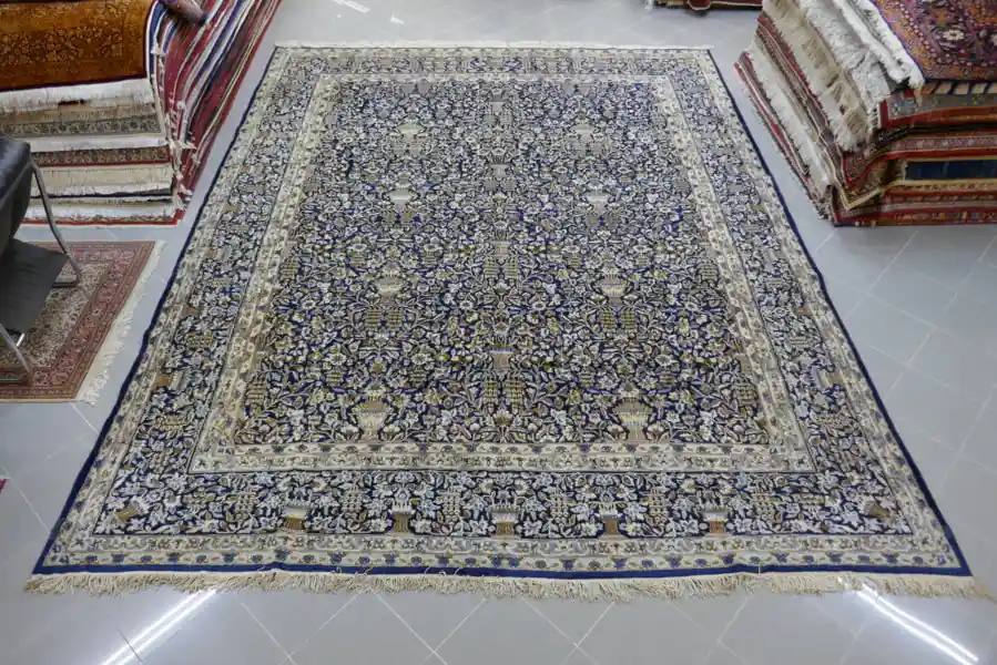Grande Tappeto Persiano Kirman da Sala 379×300-N.14540