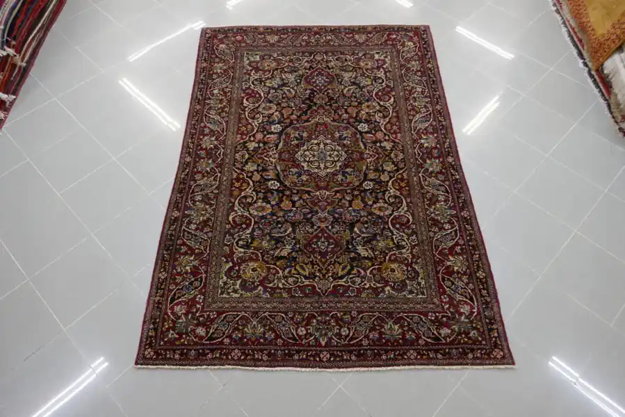 Antico Tappeto Isfahan Persia 203×139-N.14517