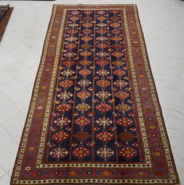 Tappeto Antico Karabagh Kelley Caucaso 388×180-N.11620
