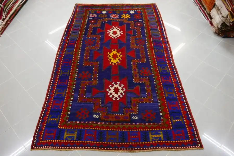 Antico Tappeto Caucaso Kazak 265×157-N.976
