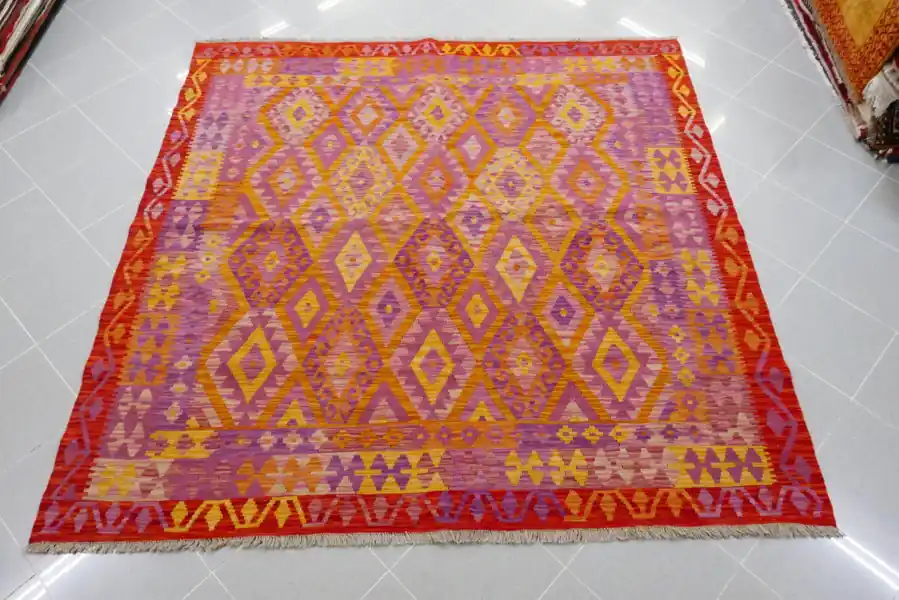 Kilim Afghano Quadrato 200×205-N.14472