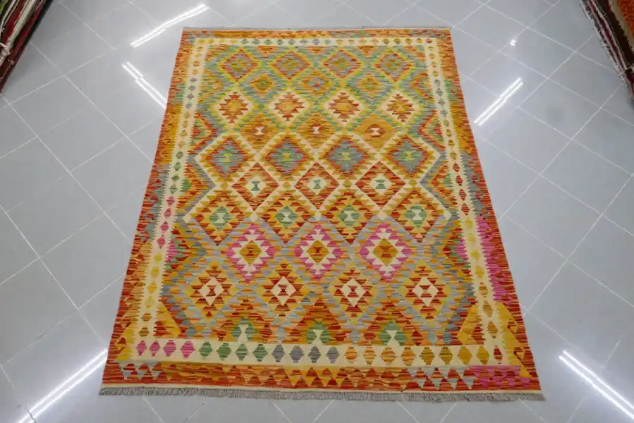 Kilim Afghano 197×152-N.14445