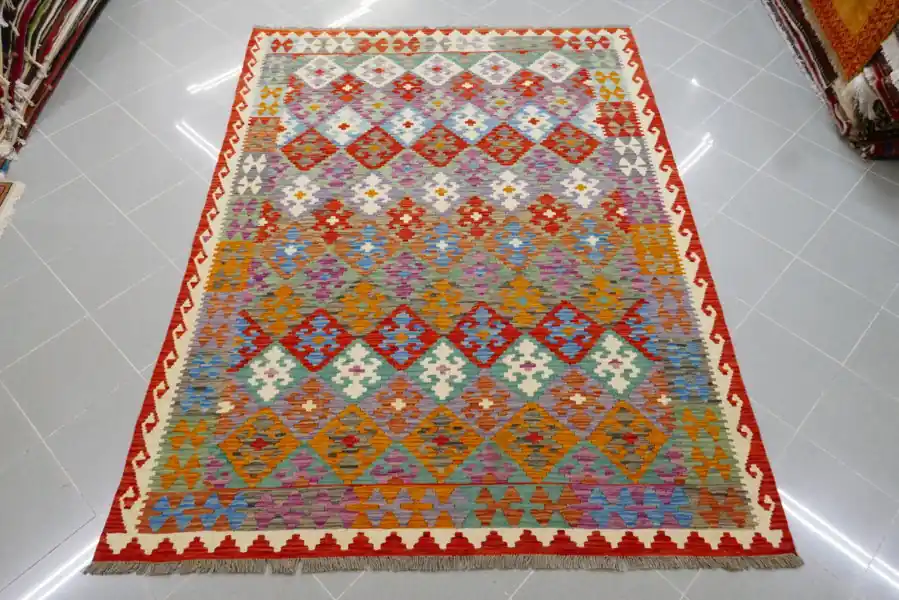 Kilim Afghano 235×177-N.14444