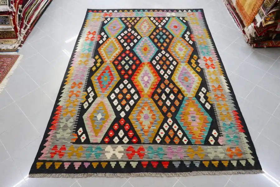 Kilim Afghano 286×202-N.14441