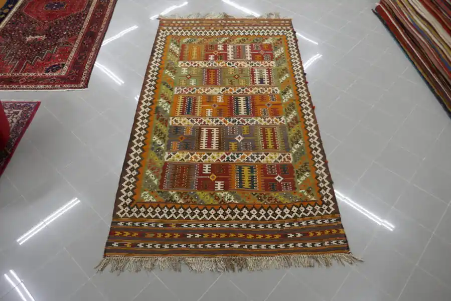Kilim Persiano Gashgai Antico 304×167-N.10539