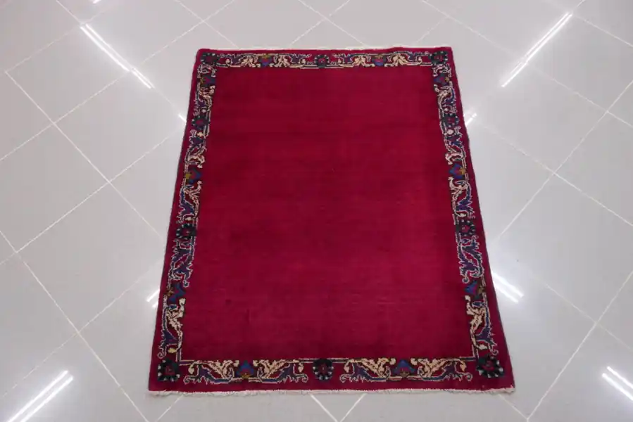 Antico Piccolo Tappeto Mashad Persia 106×86-N.14361