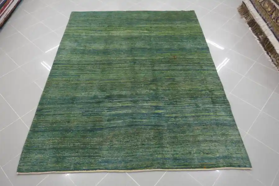 Tappeto Persiano Gabbeh Gashgai Verde 220×175-N.14009