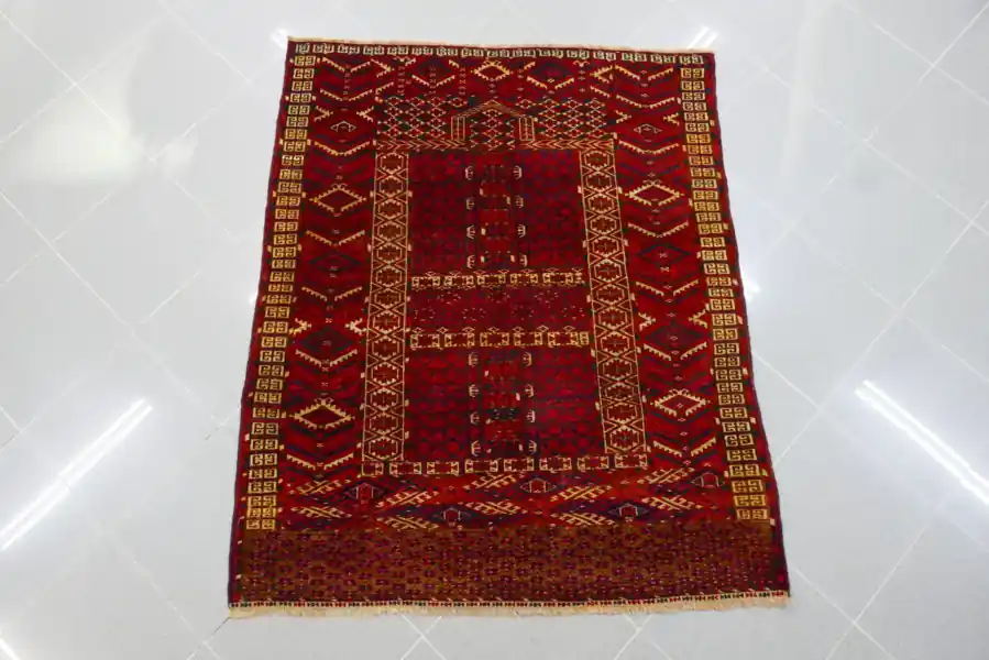 Antico Turcomanno Ensi Tekke 132×110-N.14401