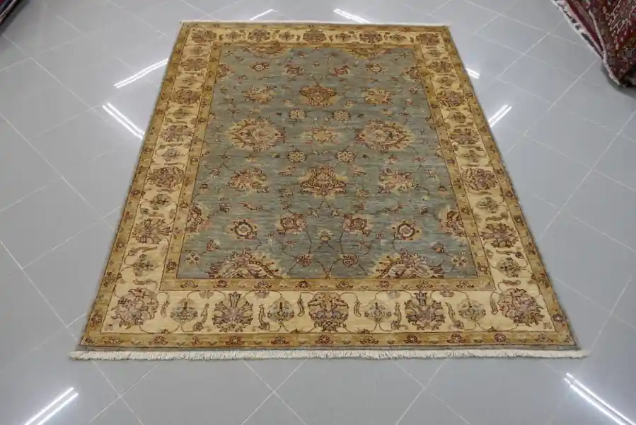 Tappeto Salotto/Sala Ziegler Extra Azzurro-Grigio 190×149-N.14355