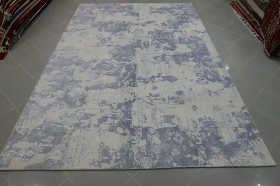 Tappeto Salotto/Sala Moderno Seta di Bamboo 303X200-N.14354