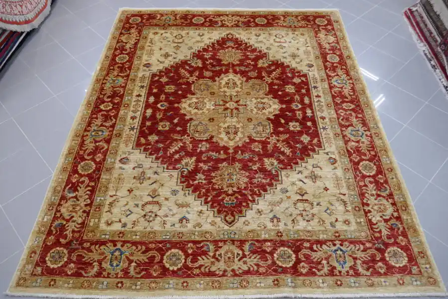 Tappeto Afghano Ziegler Extra Disegno Heriz 241×200-N.14328