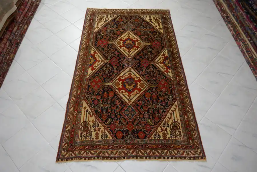 Antico Tappeto Gashgai Kashkuli Persia 220×130-N.11662