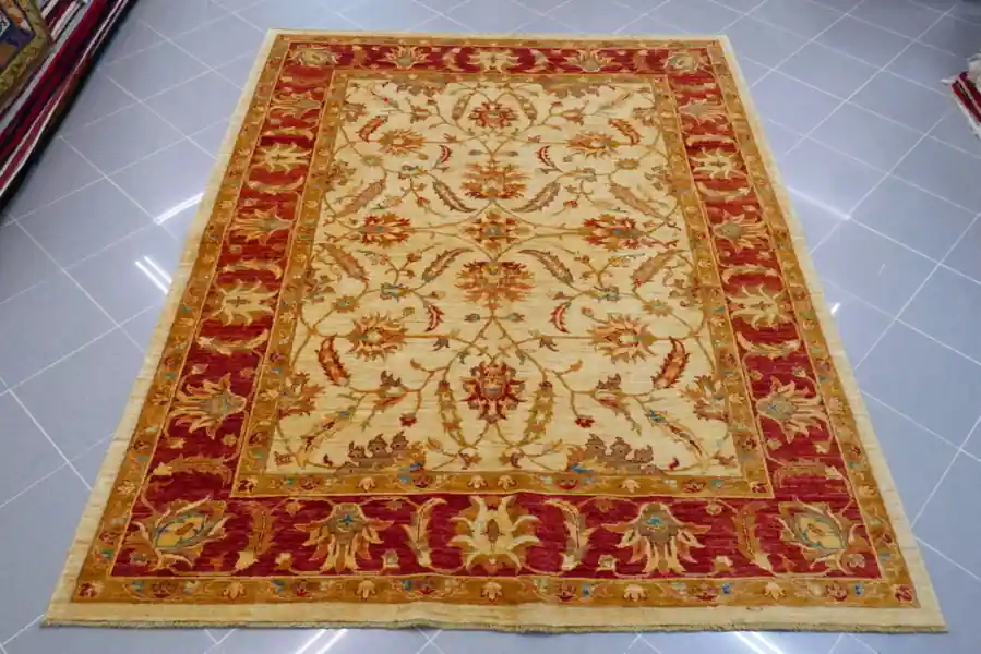 Tappeto Salotto Ziegler Extra Fondo Avorio 237×187-N.14311