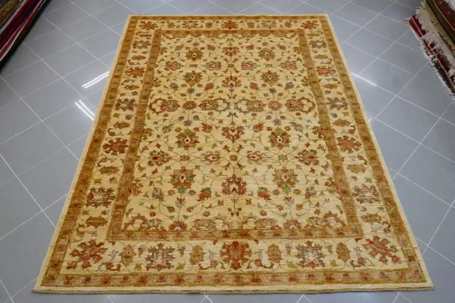 Tappeto Salotto Ziegler Extra Fondo Avorio 234×178-N.14316