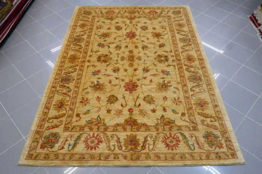 Tappeto Salotto Ziegler Extra Fondo Avorio 232×173-N.14315
