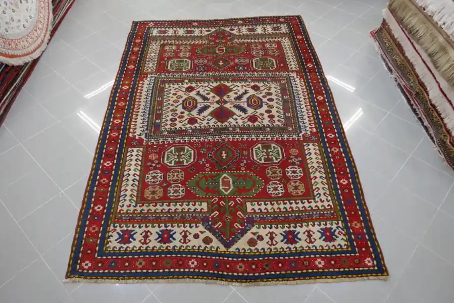 Tappeto Antico Karabagh Caucaso 277×185-N.11649