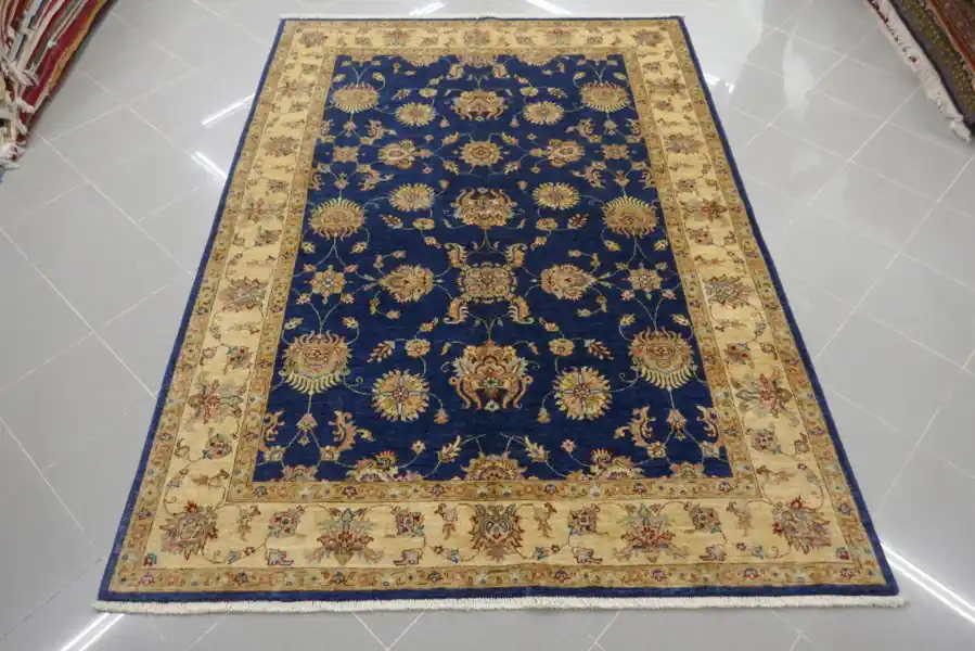 Tappeto Salotto Ziegler Extra Fondo Blu 237×170-N.13696