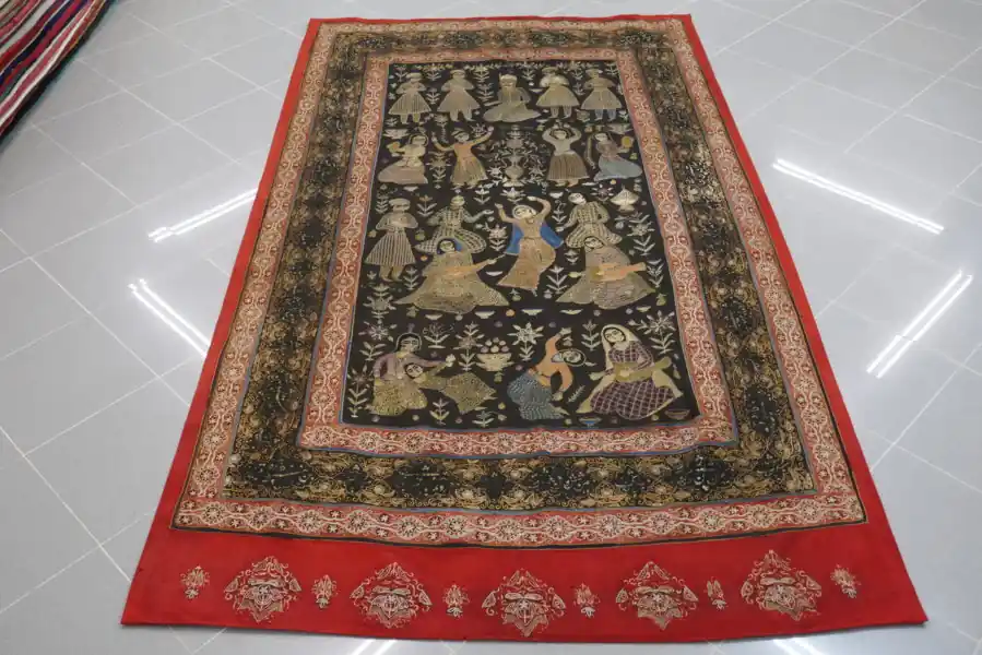 Antico Arazzo Persiano di Seta 236×135-N.14264