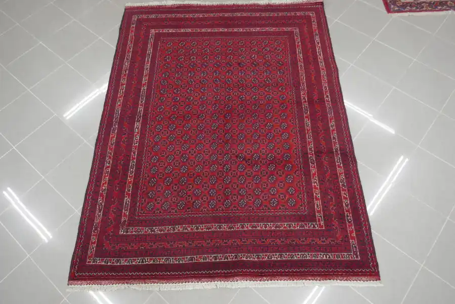 Tappeto Afghano Bukhara Turcomanno 191×151-N.12941