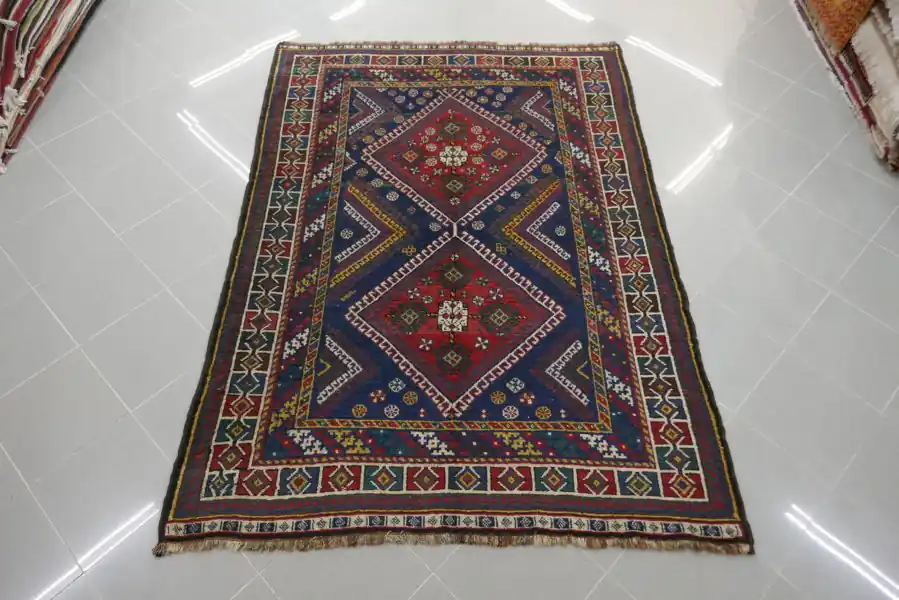 Antico Tappeto Lori-Bakhtiari Persia 209×151-N.12533